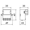 Perry elektromechanisches Impuls-Kondensator-Relais 230V 1RI04230ACPC Perry elektromechanisches Impuls-Kondensator-Relais 230V 1RI04230ACPC