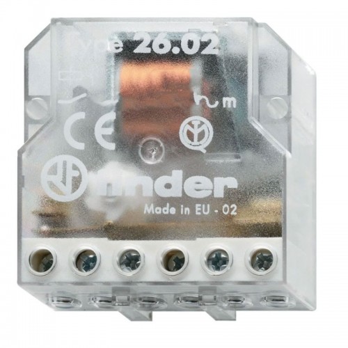 Impulsrelais Finder Zweipoliger Schalter 2 NO, AC 230VAC 260282300000 Impulsrelais Finder Zweipoliger Schalter 2 NO, AC 230VAC 260282300000