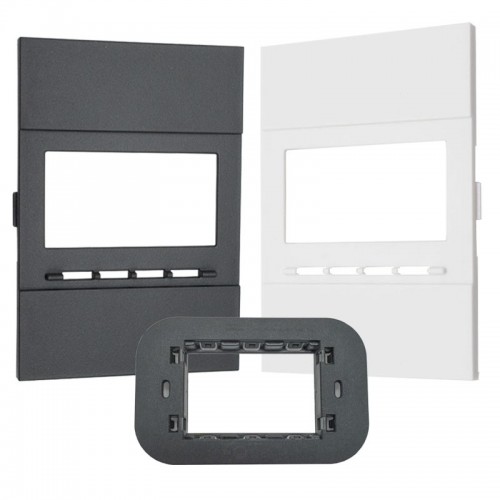 Perry Frontplatten-Bausatz für Living Now Serie weiß und anthrazit 1PAK003NAB Perry Frontplatten-Bausatz für Living Now Serie weiß und anthrazit 1PAK003NAB