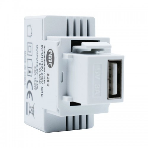Fanton Keystone USB Unterputzt-Netzteil 3A Farbe weiß 82896 Fanton Keystone USB Unterputzt-Netzteil 3A Farbe weiß 82896