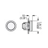 Lovato Platin 22 mm Impulsknopf rasiert grün LPSB103 Lovato Platin 22 mm Impulsknopf rasiert grün LPSB103