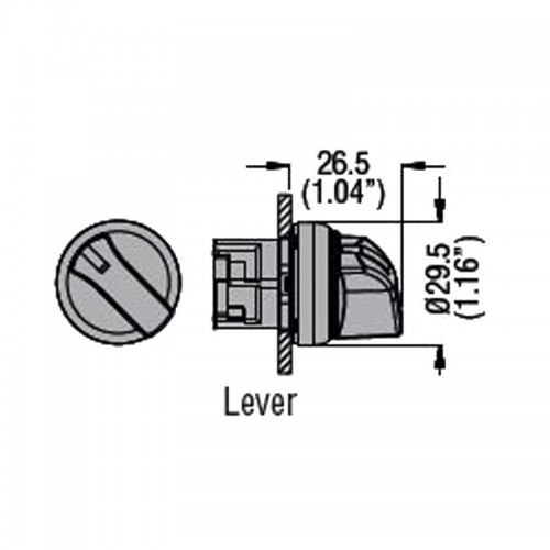Lovato Platinum 1-0-2 LPSS130 kurzer Hebelwahlschalter Lovato Platinum 1-0-2 LPSS130 kurzer Hebelwahlschalter