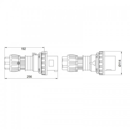 Gewiss mobiler Stecker 3P+E 63A IP67 rot 380V GW61052H Gewiss mobiler Stecker 3P+E 63A IP67 rot 380V GW61052H