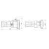Gewiss mobile Steckdose 2P+E 16A IP67 blau 220V GW62026H Gewiss mobile Steckdose 2P+E 16A IP67 blau 220V GW62026H