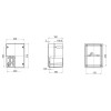 Gewiss Außenkasten mit hohem Deckel IP56 300x220x180 GW44219 Gewiss Außenkasten mit hohem Deckel IP56 300x220x180 GW44219