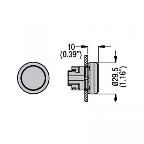 Lovato Platin Leuchtdrucktaster Druckbetätigung rot LPSBL104 Lovato Platin Leuchtdrucktaster Druckbetätigung rot LPSBL104