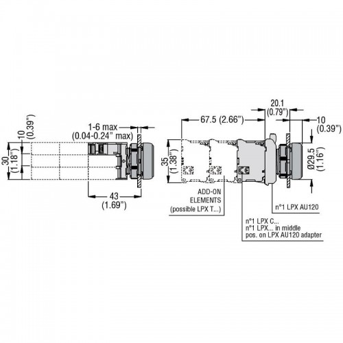 Lovato Platinum Blue LED Fassung 187/265VA Schraubverschluss LPXLPM6 Lovato Platinum Blue LED Fassung 187/265VA Schraubverschluss LPXLPM6