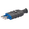 Gewiss gerader Schutzkontakt-Stecker 10A klein schwarz GW28004 Gewiss gerader Schutzkontakt-Stecker 10A klein schwarz GW28004