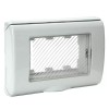 Plaque selbsttragende Ave IP55 mit membrane die 3 Module RAL7035 45SP43N Plaque selbsttragende Ave IP55 mit membrane die 3 Module RAL7035 45SP43N