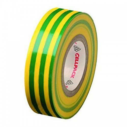 Cellpack PVC-Isolierband Grün-Gelb 0.15mm x 19mm x 25m 145796 Cellpack PVC-Isolierband Grün-Gelb 0.15mm x 19mm x 25m 145796