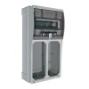 Palazzoli Schaltschrank 10 DIN-Module mit 2 vertikalen Steckdosen IP66 Palazzoli Schaltschrank 10 DIN-Module mit 2 vertikalen Steckdosen IP66