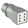 Palazzoli CEE-Industrieadapter 2P+E-Stecker und 2 Doppelsteckdosen Palazzoli CEE-Industrieadapter 2P+E-Stecker und 2 Doppelsteckdosen