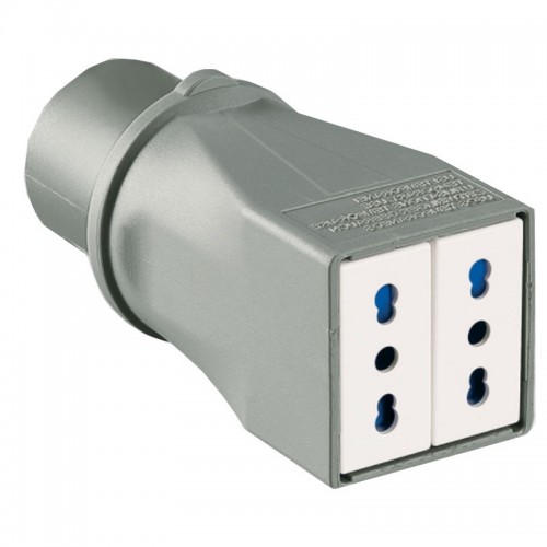 Palazzoli CEE-Industrieadapter 2P+E-Stecker und 2 Doppelsteckdosen Palazzoli CEE-Industrieadapter 2P+E-Stecker und 2 Doppelsteckdosen