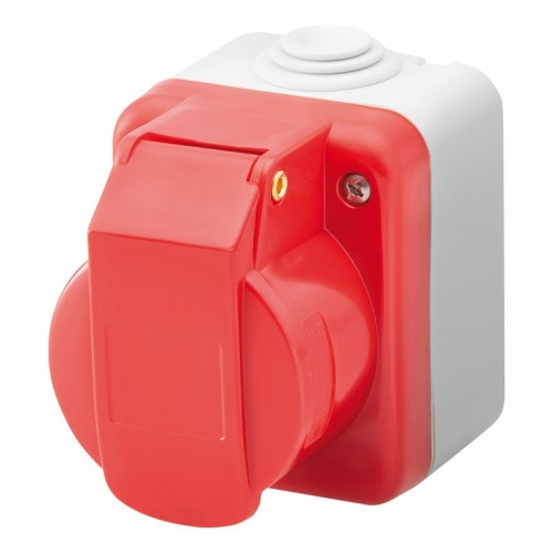 Gewiss Industrie-Wandsteckdose 3P+E 16A IP44 GW26223 Gewiss Industrie-Wandsteckdose 3P+E 16A IP44 GW26223