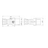 Gewiss mobiler Stecker 2P+E 16A IP44 blau 220V GW60004H Gewiss mobiler Stecker 2P+E 16A IP44 blau 220V GW60004H