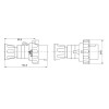 Gewiss mobiler Stecker 3P+E 16A IP67 rot 380V GW60030H Gewiss mobiler Stecker 3P+E 16A IP67 rot 380V GW60030H