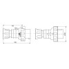 Gewiss mobiler Stecker 3P+E+N 16A IP67 rot 380V GW60031H Gewiss mobiler Stecker 3P+E+N 16A IP67 rot 380V GW60031H