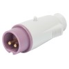 Gewiss mobiler Stecker 2P 16A IP44 violett 24V GW60064 Gewiss mobiler Stecker 2P 16A IP44 violett 24V GW60064