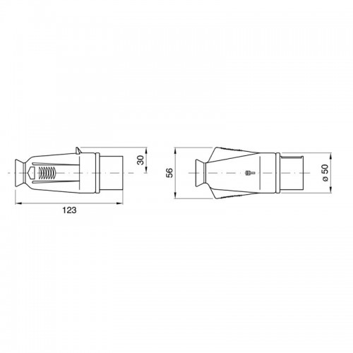 Gewiss mobiler Stecker 2P 16A IP44 violett 24V GW60064 Gewiss mobiler Stecker 2P 16A IP44 violett 24V GW60064