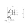 Gewiss mobiler Stecker 2P+E 16A IP44 blau 220V GW60085 Gewiss mobiler Stecker 2P+E 16A IP44 blau 220V GW60085
