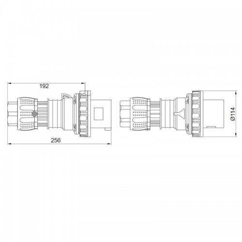 Gewiss mobiler Stecker 3P+N+E 63A IP67 rot 380V GW61053H Gewiss mobiler Stecker 3P+N+E 63A IP67 rot 380V GW61053H