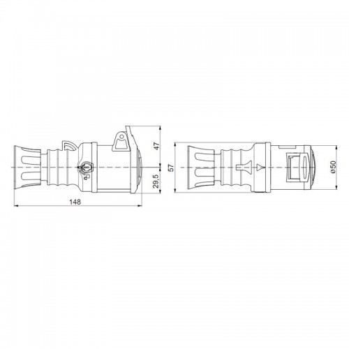Gewiss mobile Steckdose 2P+E 16A IP44 blau 220V GW62004H Gewiss mobile Steckdose 2P+E 16A IP44 blau 220V GW62004H