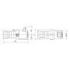 Gewiss mobile Steckdose 2P+E 32A IP44 blau 220V GW62015H Gewiss mobile Steckdose 2P+E 32A IP44 blau 220V GW62015H