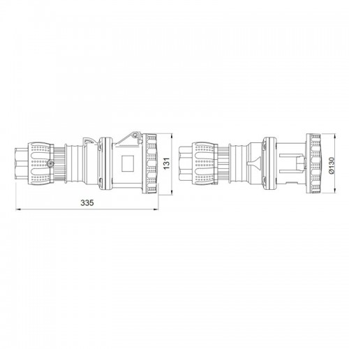 Gewiss mobile Steckdose 3P+N+E 125A IP67 rot 380V GW62061H Gewiss mobile Steckdose 3P+N+E 125A IP67 rot 380V GW62061H
