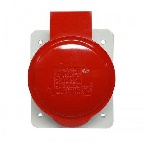 Gewiss Unterputzdose 3P+N+E 32A IP44 rot 380V GW62221H Gewiss Unterputzdose 3P+N+E 32A IP44 rot 380V GW62221H