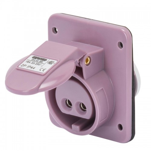 Gewiss Unterputzdose 2P 16A IP44 violett 24V GW62265 Gewiss Unterputzdose 2P 16A IP44 violett 24V GW62265