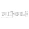 Gewiss mobile Steckdose 3P+N+E 63A IP67 rot 346-415V GW63053H Gewiss mobile Steckdose 3P+N+E 63A IP67 rot 346-415V GW63053H