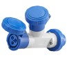 Gewiss Doppelverteiler 2P+E 16A 2 Steckdosen 16A blau 230V GW64010 Gewiss Doppelverteiler 2P+E 16A 2 Steckdosen 16A blau 230V GW64010