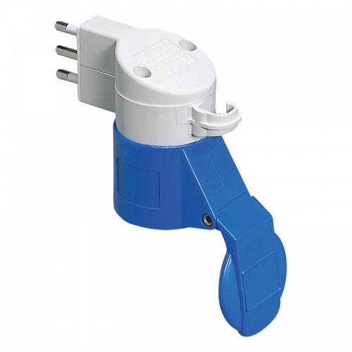 Gewiss-Adapter von zivil auf industriell 2P+E 16A GW64208 Gewiss-Adapter von zivil auf industriell 2P+E 16A GW64208