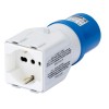 Gewiss Industrie auf Haushalt 2P+E 16A Schuko-Steckdosenadapter GW64212 Gewiss Industrie auf Haushalt 2P+E 16A Schuko-Steckdosenadapter GW64212