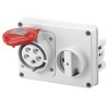 Gewiss Steckdose mit Verriegelung 3P+N+E 16A IP44 380V ohne Gehäuse GW66109 Gewiss Steckdose mit Verriegelung 3P+N+E 16A IP44 380V ohne Gehäuse GW66109
