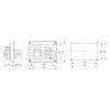 Gewiss Steckdose mit Verriegelung 3P+N+E 16A IP44 380V ohne Gehäuse GW66109 Gewiss Steckdose mit Verriegelung 3P+N+E 16A IP44 380V ohne Gehäuse GW66109