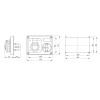 Gewiss verriegelte Steckdose 3P+N+E 32A IP44 380V ohne Gehäuse GW66120 Gewiss verriegelte Steckdose 3P+N+E 32A IP44 380V ohne Gehäuse GW66120