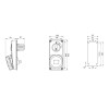 Gewiss vertikale Steckdose 2P+E 16A mit Verriegelung ohne Boden GW66304N Gewiss vertikale Steckdose 2P+E 16A mit Verriegelung ohne Boden GW66304N