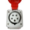 Gewiss feste Wandsteckdose 3P+N+E 16A IP44 rot 380V GW62409 Gewiss feste Wandsteckdose 3P+N+E 16A IP44 rot 380V GW62409