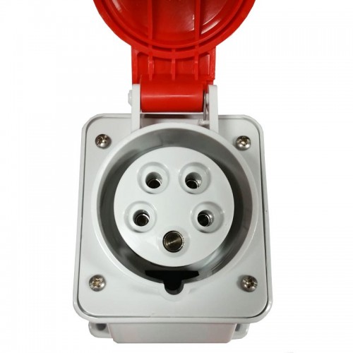 Gewiss feste Wandsteckdose 3P+N+E 16A IP44 rot 380V GW62409 Gewiss feste Wandsteckdose 3P+N+E 16A IP44 rot 380V GW62409