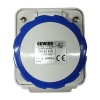 Gewiss feste Wandsteckdose 2P+E 16A IP67 blau 220V GW62426 Gewiss feste Wandsteckdose 2P+E 16A IP67 blau 220V GW62426