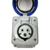 Gewiss feste Wandsteckdose 2P+E 16A IP67 blau 220V GW62426 Gewiss feste Wandsteckdose 2P+E 16A IP67 blau 220V GW62426