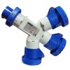 Gewiss Dreifachverteiler 2P+E 16A IP67 3 Steckdosen blau 230V GW64024 Gewiss Dreifachverteiler 2P+E 16A IP67 3 Steckdosen blau 230V GW64024