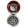 Gewiss mobile Steckdose 3P+E 63A IP67 rot 380V GW63052H Gewiss mobile Steckdose 3P+E 63A IP67 rot 380V GW63052H