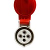 Gewiss mobile Steckdose 3P+E 16A IP44 rot 380V GW62008H Gewiss mobile Steckdose 3P+E 16A IP44 rot 380V GW62008H