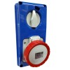 Gewiss vertikale 3P+N+E 16A verriegelte Steckdose ohne Boden GW66309N Gewiss vertikale 3P+N+E 16A verriegelte Steckdose ohne Boden GW66309N