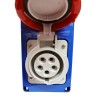 Gewiss vertikale 3P+N+E 16A verriegelte Steckdose ohne Boden GW66309N Gewiss vertikale 3P+N+E 16A verriegelte Steckdose ohne Boden GW66309N