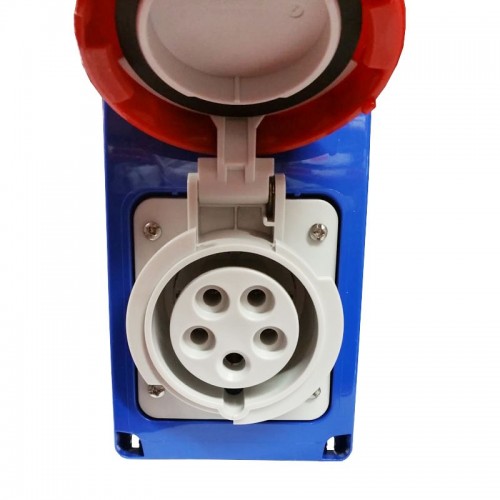 Gewiss vertikale 3P+N+E 16A verriegelte Steckdose ohne Boden GW66309N Gewiss vertikale 3P+N+E 16A verriegelte Steckdose ohne Boden GW66309N