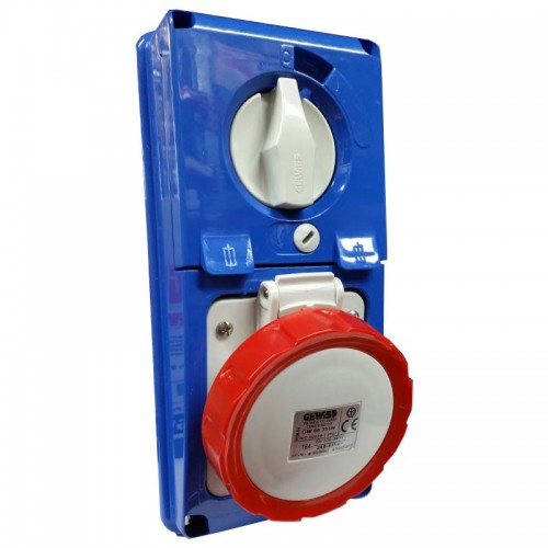 Gewiss vertikale verriegelte Steckdose 3P+N+E 16A IP67 GW66331N Gewiss vertikale verriegelte Steckdose 3P+N+E 16A IP67 GW66331N