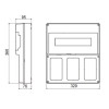 Gewiss Leerschaltschrank für 3 verriegelte Steckdosen IP55 GW66493 Gewiss Leerschaltschrank für 3 verriegelte Steckdosen IP55 GW66493
